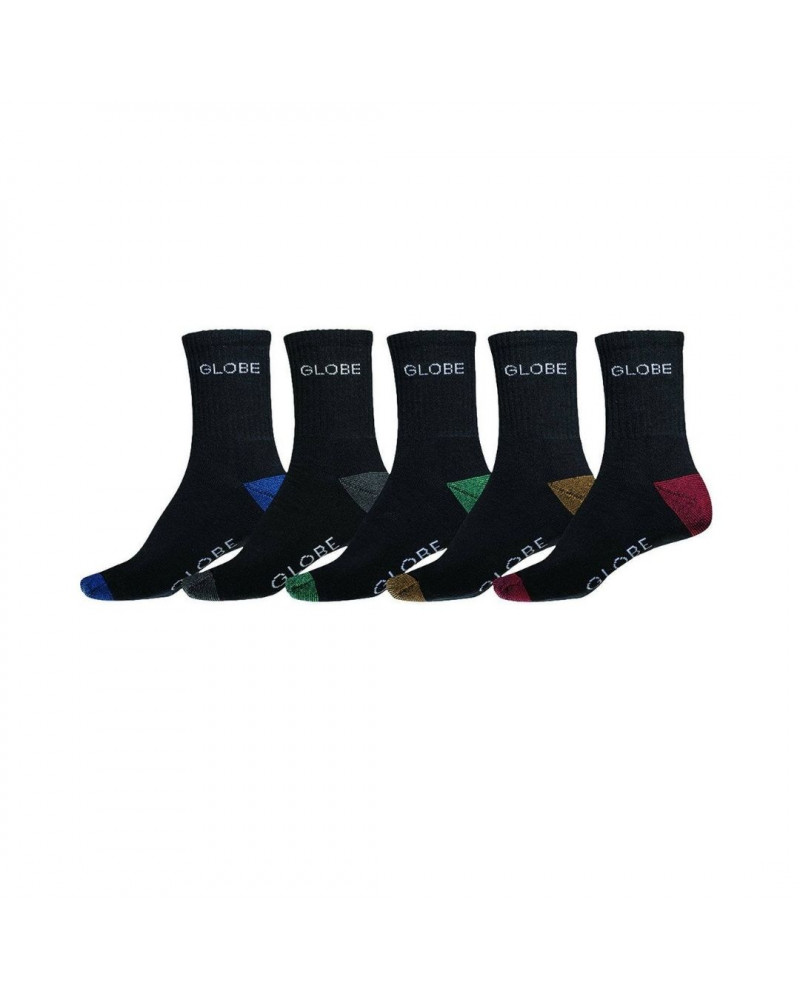 Lot de 5 paires de Chaussettes Ingles Crew Globe (71539023), shop New Surf à Dinan, Bretagne